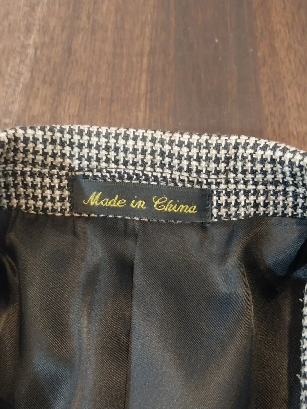 Circle S Dallas Western Blazer 44L 100% Silk Gray Houndstooth Sport Coat Cowboy.